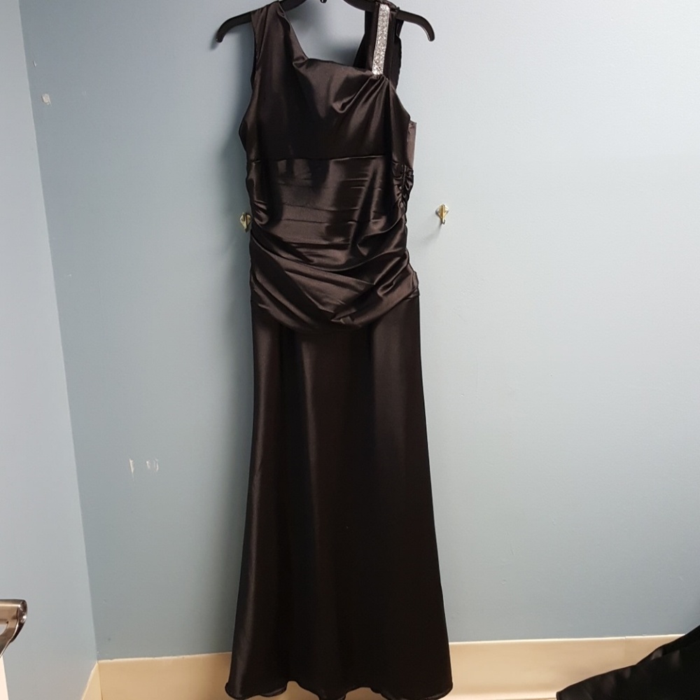 Black formal Satin dress